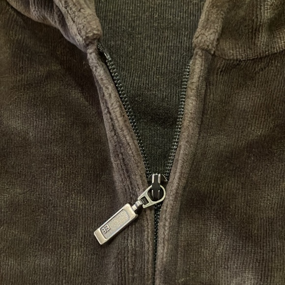 Eddie Bauer brown velour full zip women’s jacket size tall xl - Picture 3 of 4